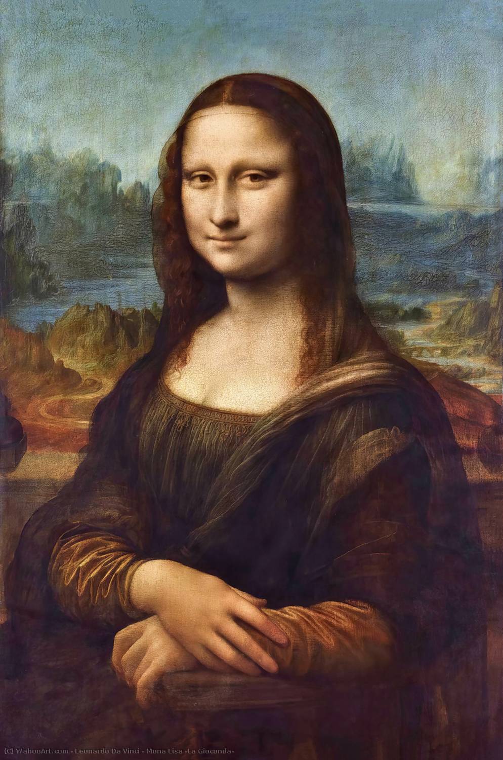 手描き油絵 モナ・リサ(La Gioconda) バイ Leonardo Da Vinci | Most-Famous-Paintings.com